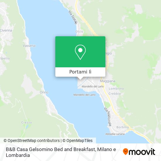 Mappa B&B Casa Gelsomino Bed and Breakfast