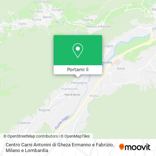 Mappa Centro Carni Antonini di Gheza Ermanno e Fabrizio