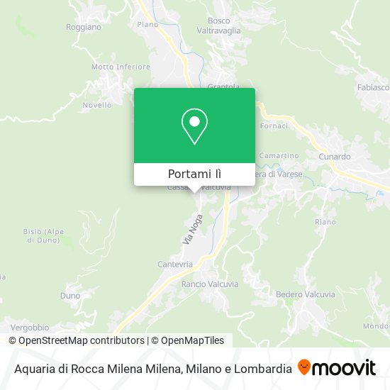 Mappa Aquaria di Rocca Milena Milena