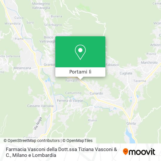 Mappa Farmacia Vasconi della Dott.ssa Tiziana Vasconi & C.