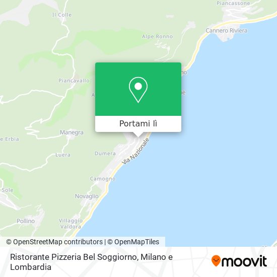 Mappa Ristorante Pizzeria Bel Soggiorno