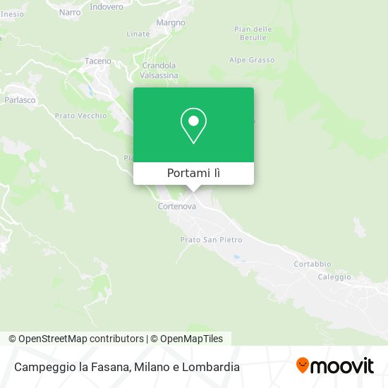 Mappa Campeggio la Fasana