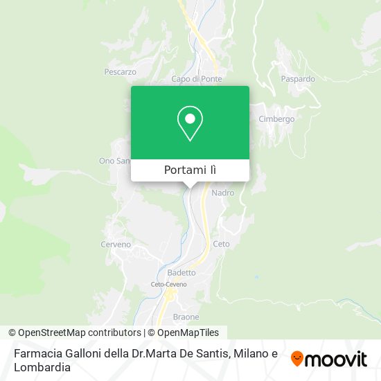 Mappa Farmacia Galloni della Dr.Marta De Santis