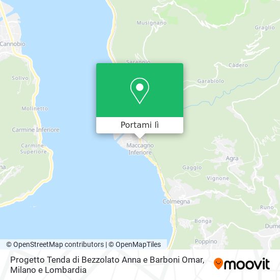 Mappa Progetto Tenda di Bezzolato Anna e Barboni Omar