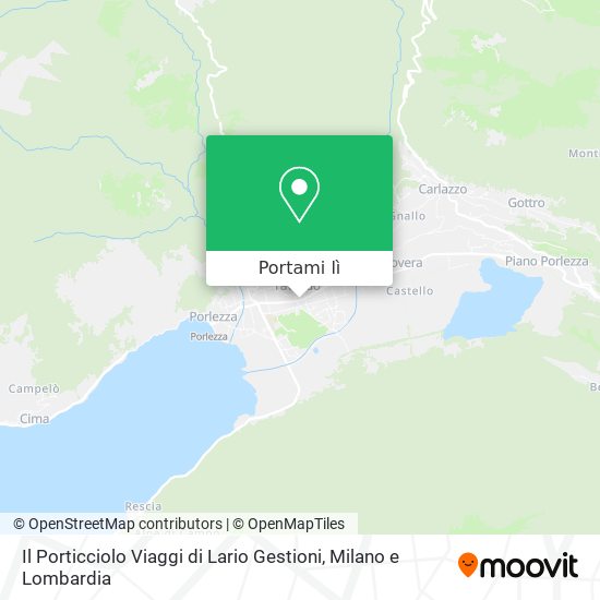 Mappa Il Porticciolo Viaggi di Lario Gestioni