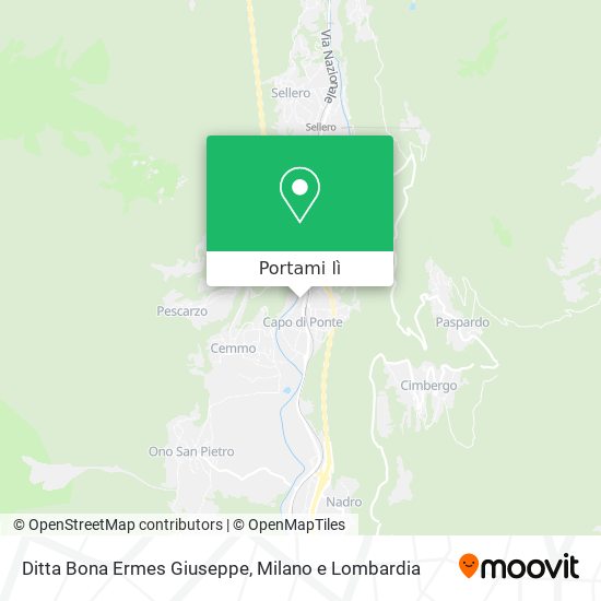 Mappa Ditta Bona Ermes Giuseppe