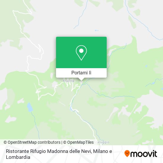 Mappa Ristorante Rifugio Madonna delle Nevi