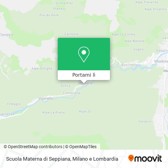 Mappa Scuola Materna di Seppiana