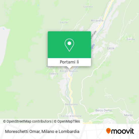 Mappa Moreschetti Omar