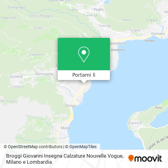 Mappa Broggi Giovanni Insegna Calzature Nouvelle Vogue