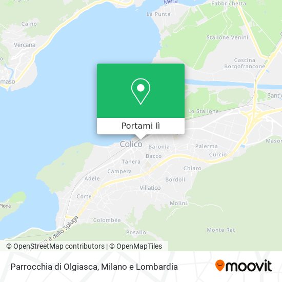 Mappa Parrocchia di Olgiasca