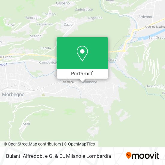 Mappa Bulanti Alfredob. e G. & C.