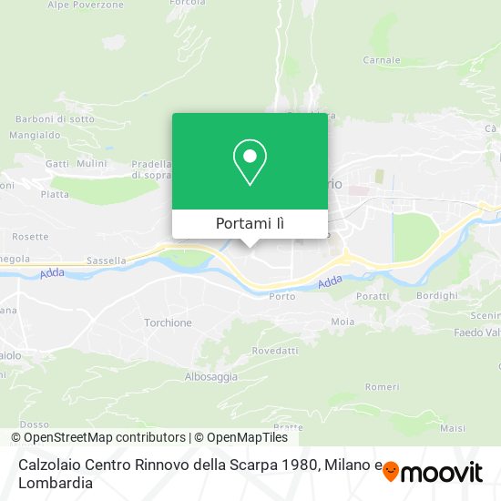 Mappa Calzolaio Centro Rinnovo della Scarpa 1980