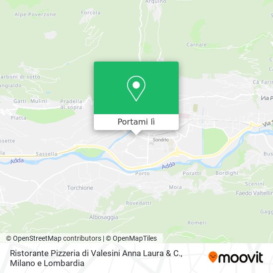 Mappa Ristorante Pizzeria di Valesini Anna Laura & C.