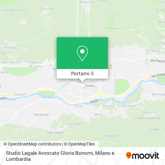 Mappa Studio Legale Avvocato Gloria Bonomi