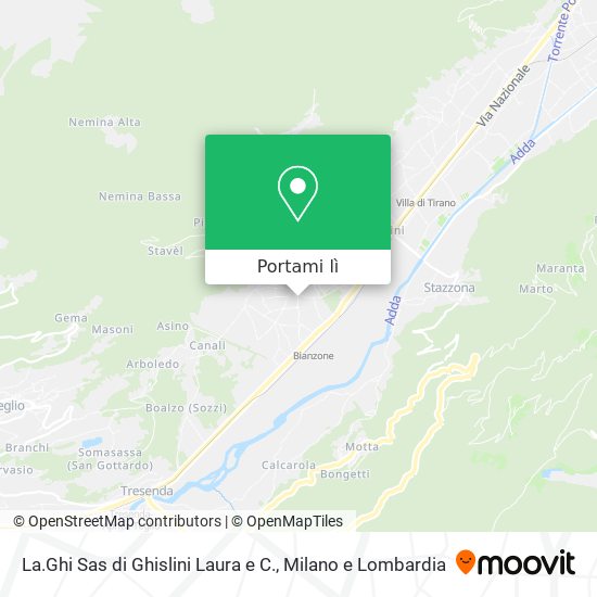 Mappa La.Ghi Sas di Ghislini Laura e C.