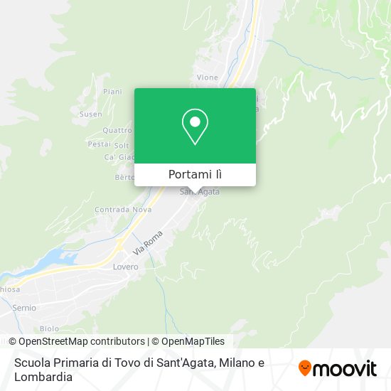 Mappa Scuola Primaria di Tovo di Sant'Agata
