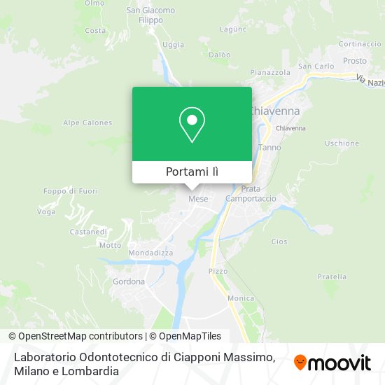 Mappa Laboratorio Odontotecnico di Ciapponi Massimo