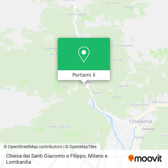 Mappa Chiesa dei Santi Giacomo e Filippo