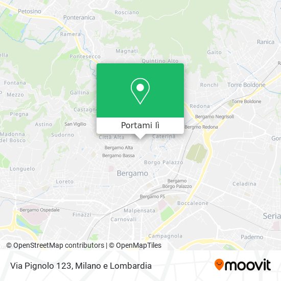 Mappa Via Pignolo 123