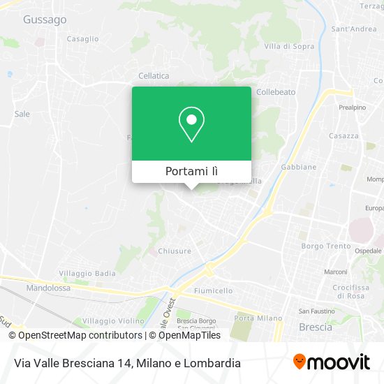 Mappa Via Valle Bresciana  14