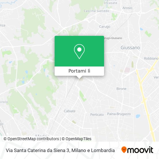 Mappa Via Santa Caterina da Siena 3