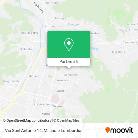 Mappa Via Sant'Antonio 14