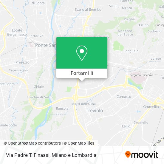 Mappa Via Padre T. Finassi