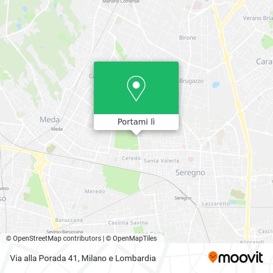 Mappa Via alla Porada  41