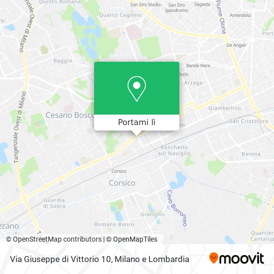 Mappa Via Giuseppe di Vittorio 10