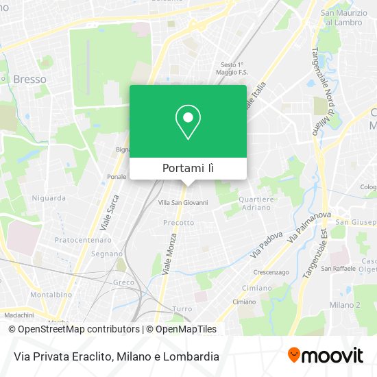 Mappa Via Privata Eraclito