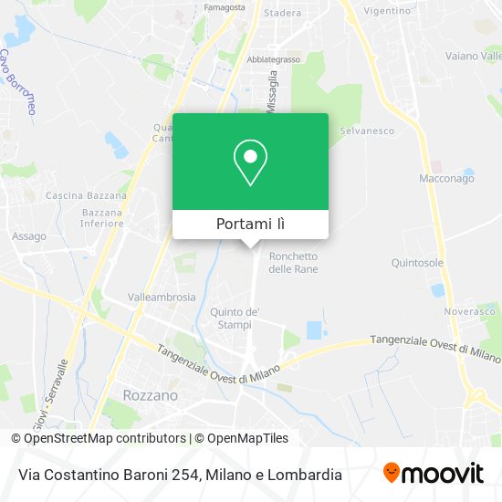 Mappa Via Costantino Baroni 254