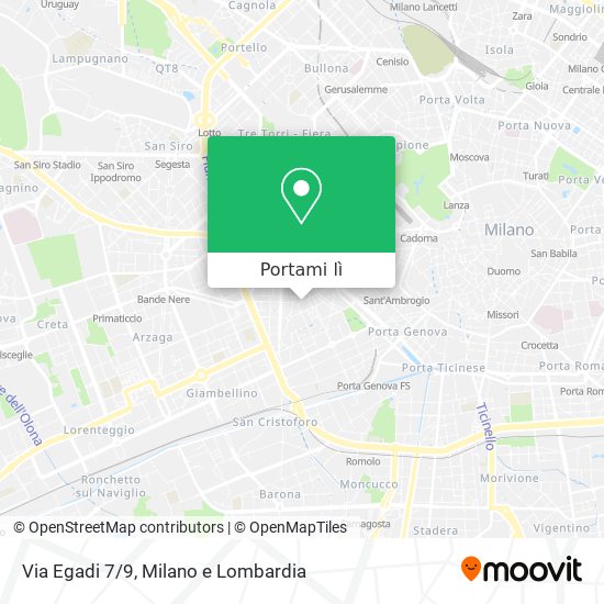 Mappa Via Egadi 7/9