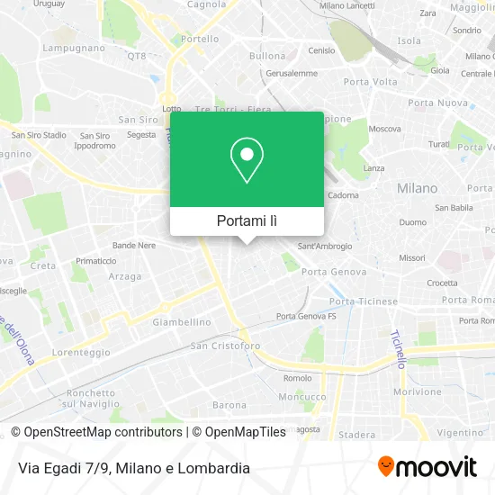 Mappa Via Egadi 7/9