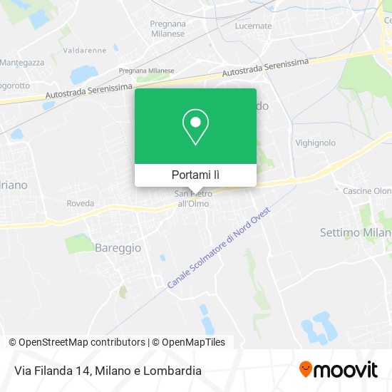 Mappa Via Filanda 14