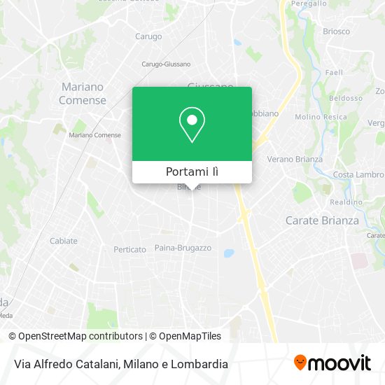 Mappa Via Alfredo Catalani