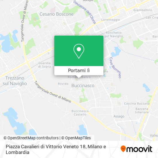 Mappa Piazza Cavalieri di Vittorio Veneto 18