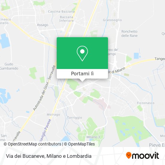Mappa Via dei Bucaneve