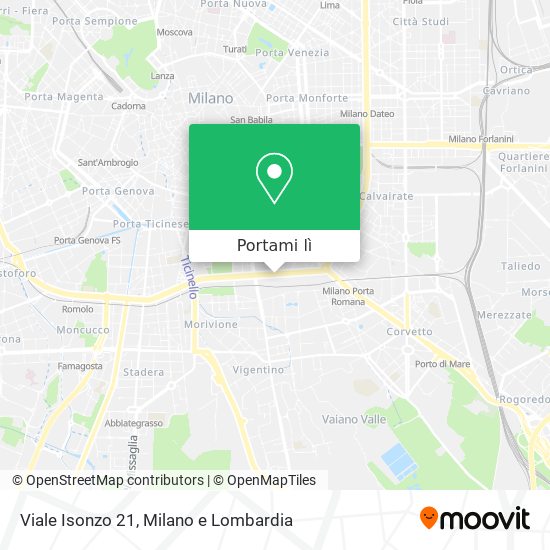 Mappa Viale Isonzo 21