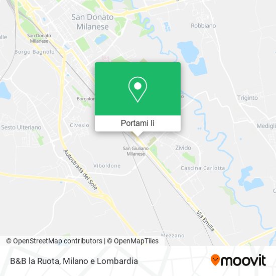 Mappa B&B la Ruota
