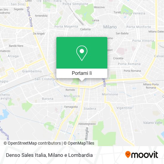 Mappa Denso Sales Italia