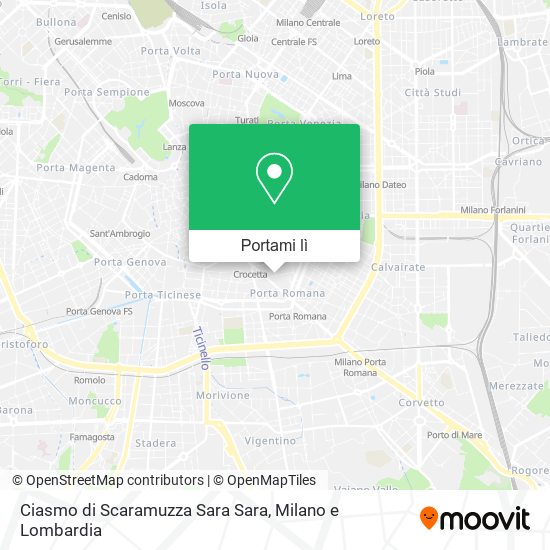 Mappa Ciasmo di Scaramuzza Sara Sara