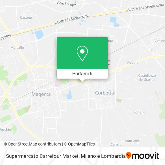 Mappa Supermercato Carrefour Market
