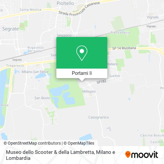 Mappa Museo dello Scooter & della Lambretta