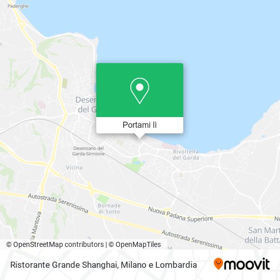 Mappa Ristorante Grande Shanghai