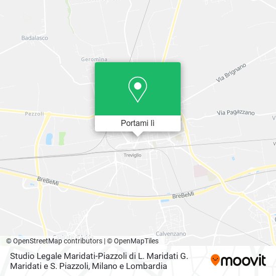 Mappa Studio Legale Maridati-Piazzoli di L. Maridati G. Maridati e S. Piazzoli