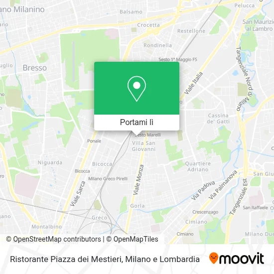 Mappa Ristorante Piazza dei Mestieri