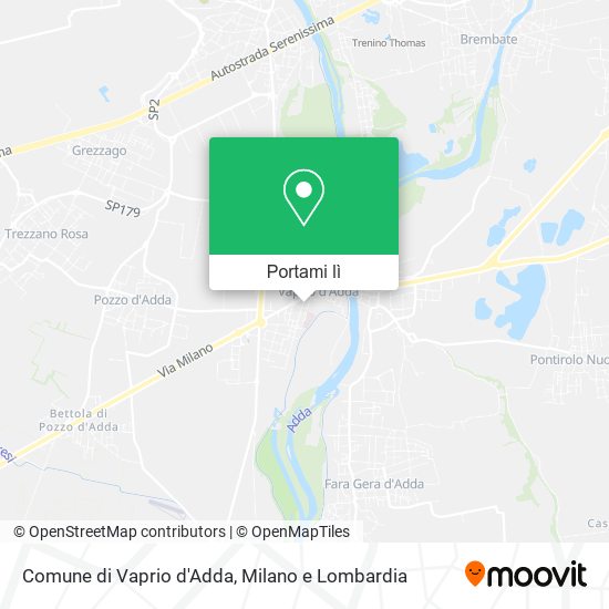 Mappa Comune di Vaprio d'Adda