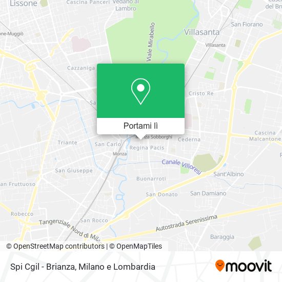 Mappa Spi Cgil - Brianza
