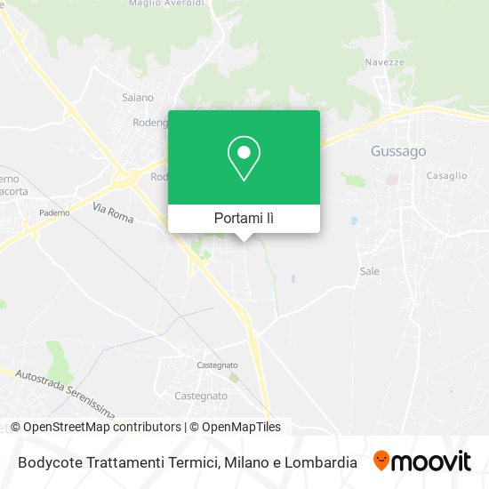 Mappa Bodycote Trattamenti Termici